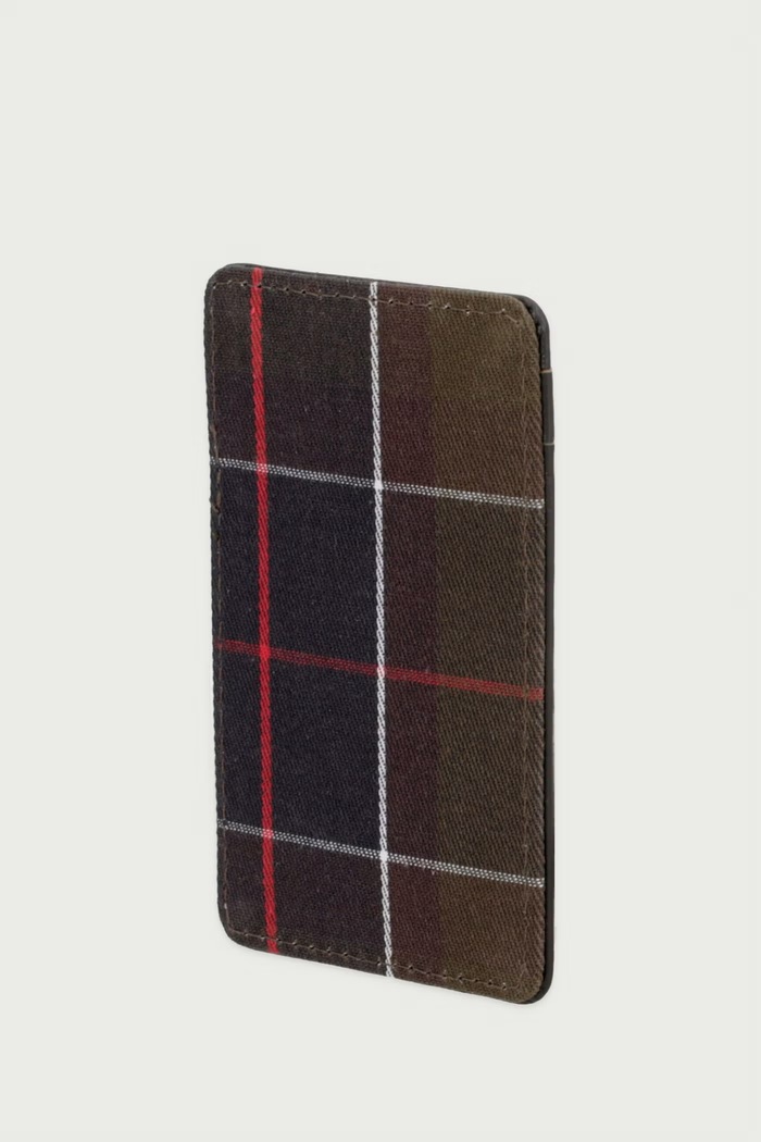 Barbour Etui na karty męskie skórzane MLG0083 zielony AW26