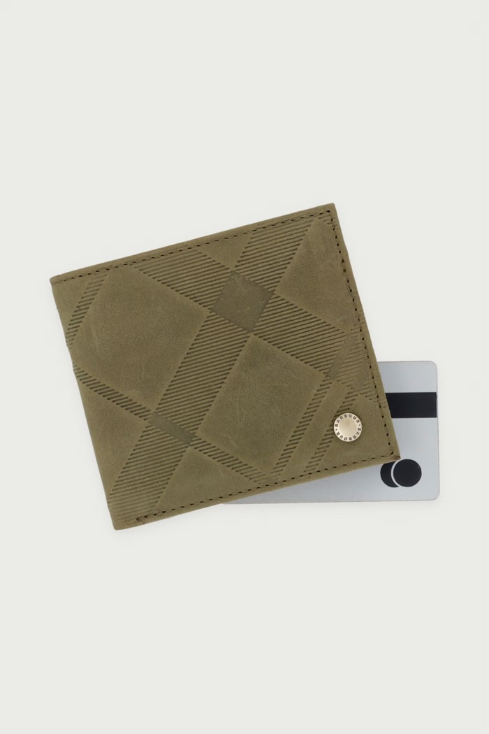 Portfel męski skórzany Barbour MLG0081 zielony