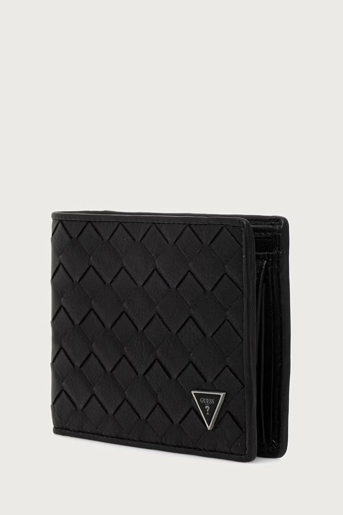 Guess Portfel męski skórzany SMTONA.LEA20 czarny AW26