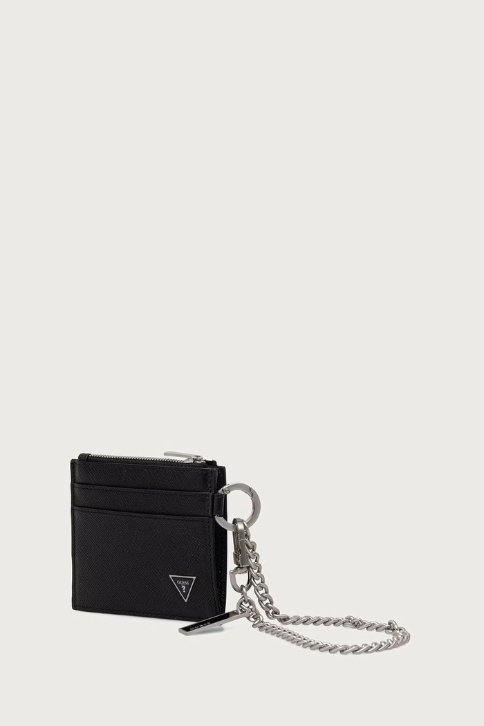 Guess Portfel męski skórzany MILANO SMMISL.LEA10 czarny AW26