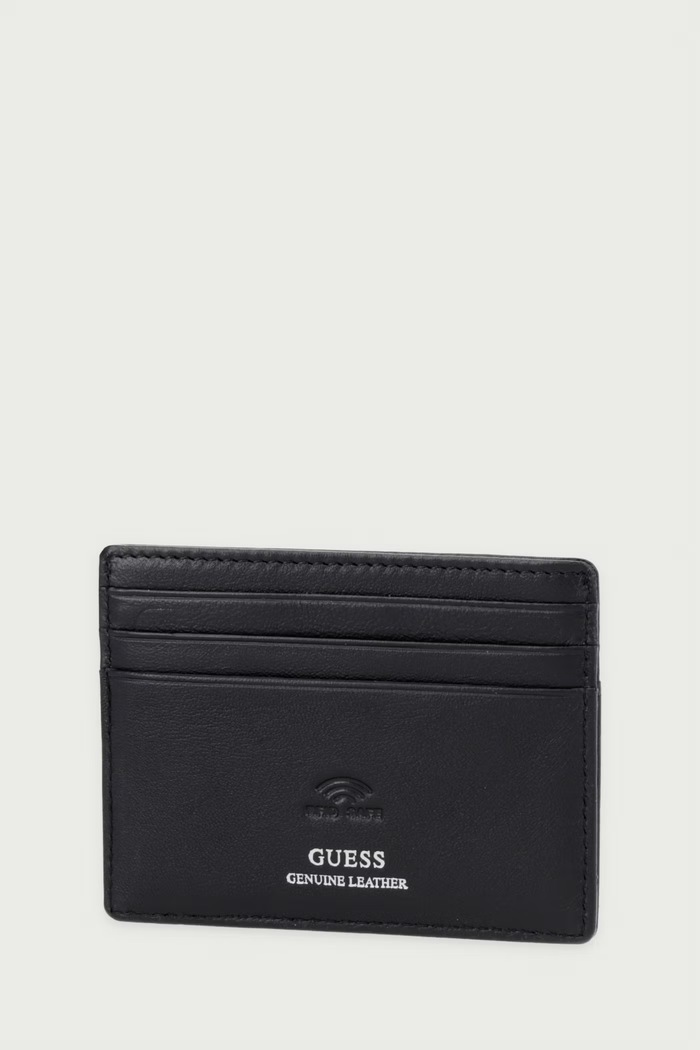 Guess etui na karty męskie skórzane BOSTON SMBOMA.LEA25 czarny AW26