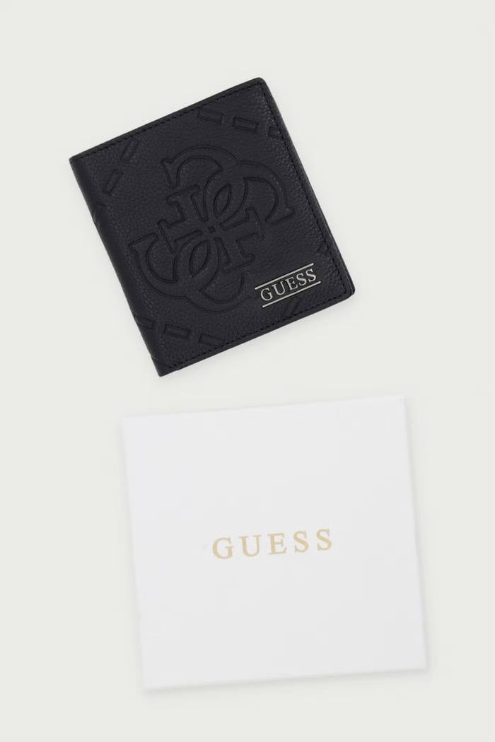 Guess portfel męski skórzany BOSTON SMBOMA.LEA22 czarny