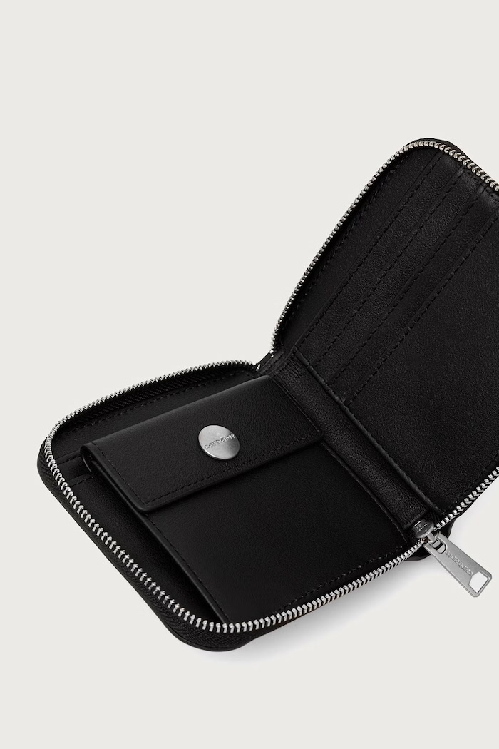 Akcesoria Carhartt WIP Leather Wallet portfel skórzany męski I037006 czarny