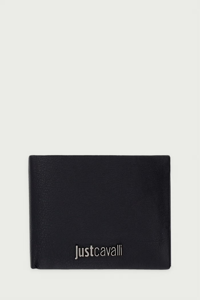 Just Cavalli Portfel męski skórzany czarny 81QA5PX2.ZP361