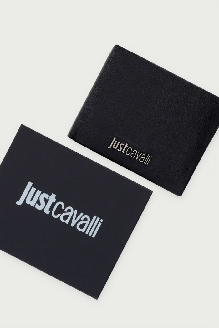 Portfel męski skórzany Just Cavalli czarny 81QA5PX2.ZP361
