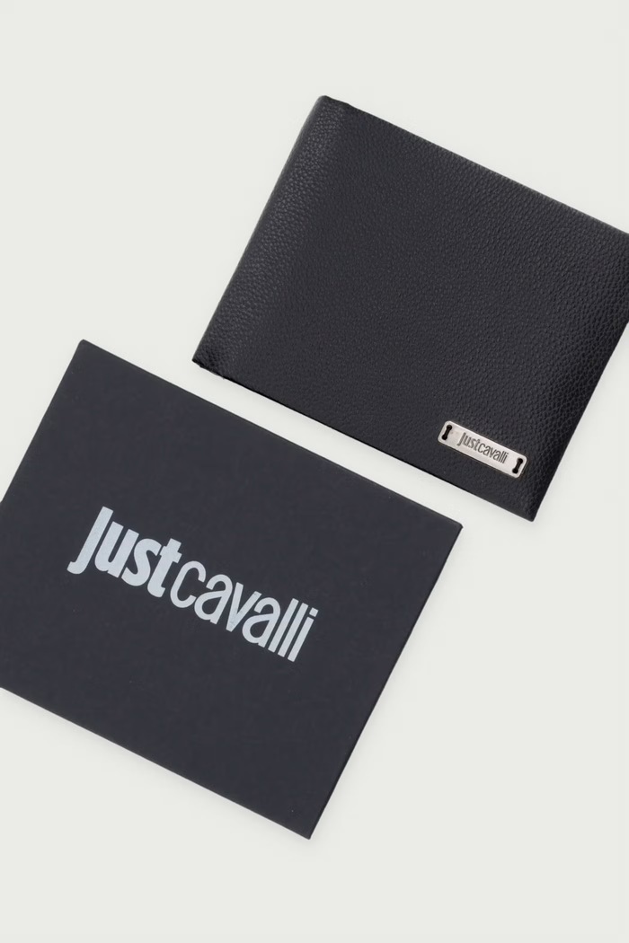 Portfel męski skórzany Just Cavalli czarny 81QA5PW3.ZP114