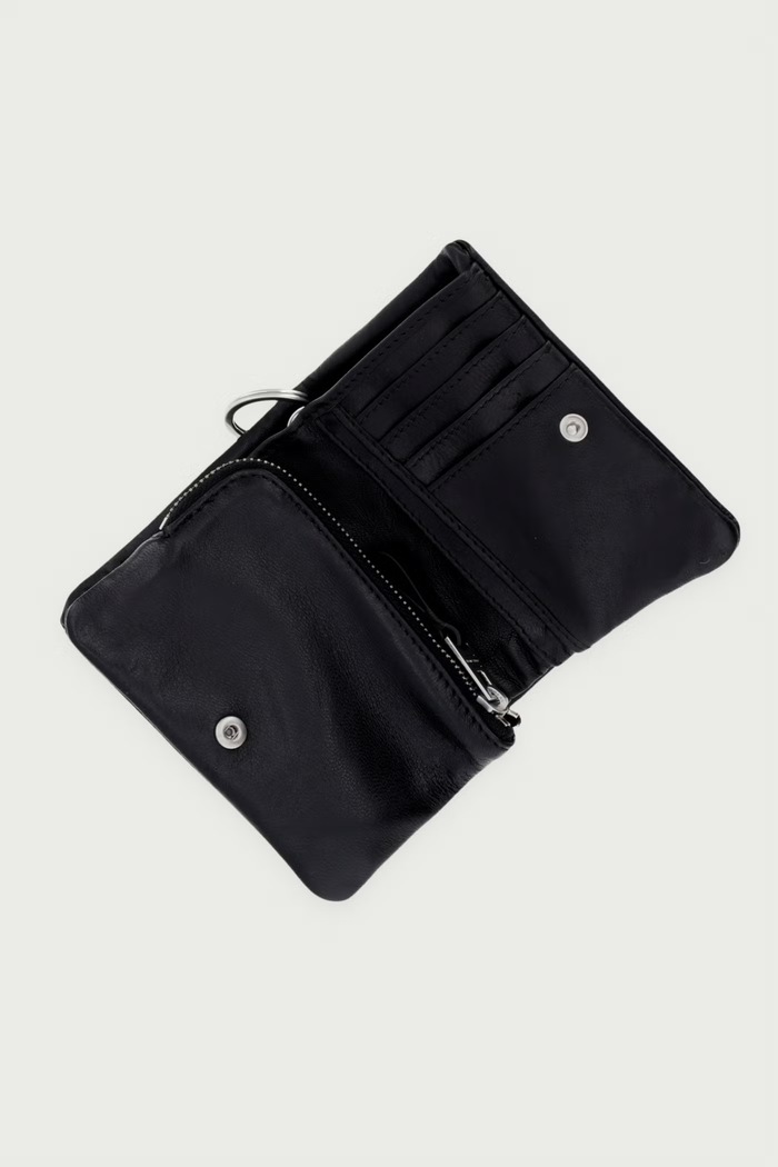 Akcesoria AllSaints Portfel męski skórzany LUKA BIFOLD M098XF czarny
