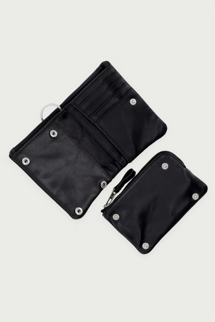 Portfel męski skórzany LUKA BIFOLD AllSaints M098XF czarny