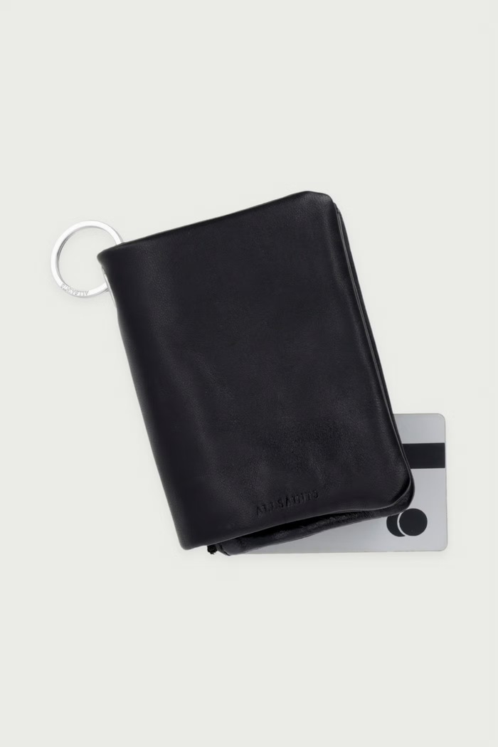 Portfel męski skórzany LUKA BIFOLD AllSaints czarny M098XF