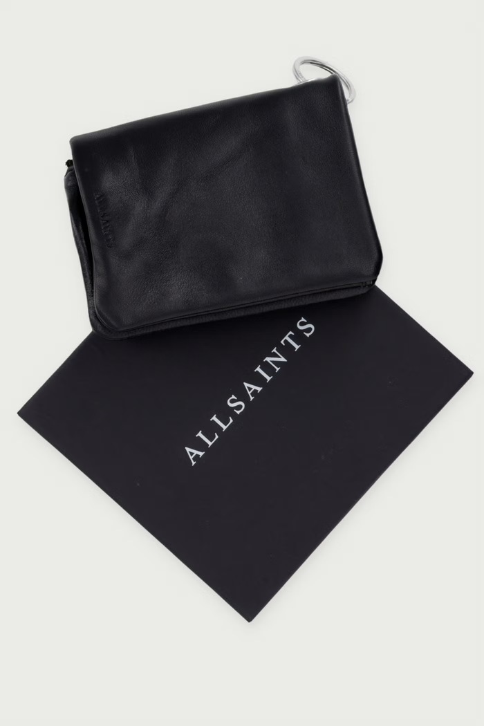 AllSaints Portfel męski skórzany LUKA BIFOLD M098XF