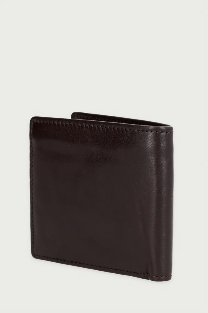 AllSaints Portfel męski skórzany DELPH M097XF brązowy AW26