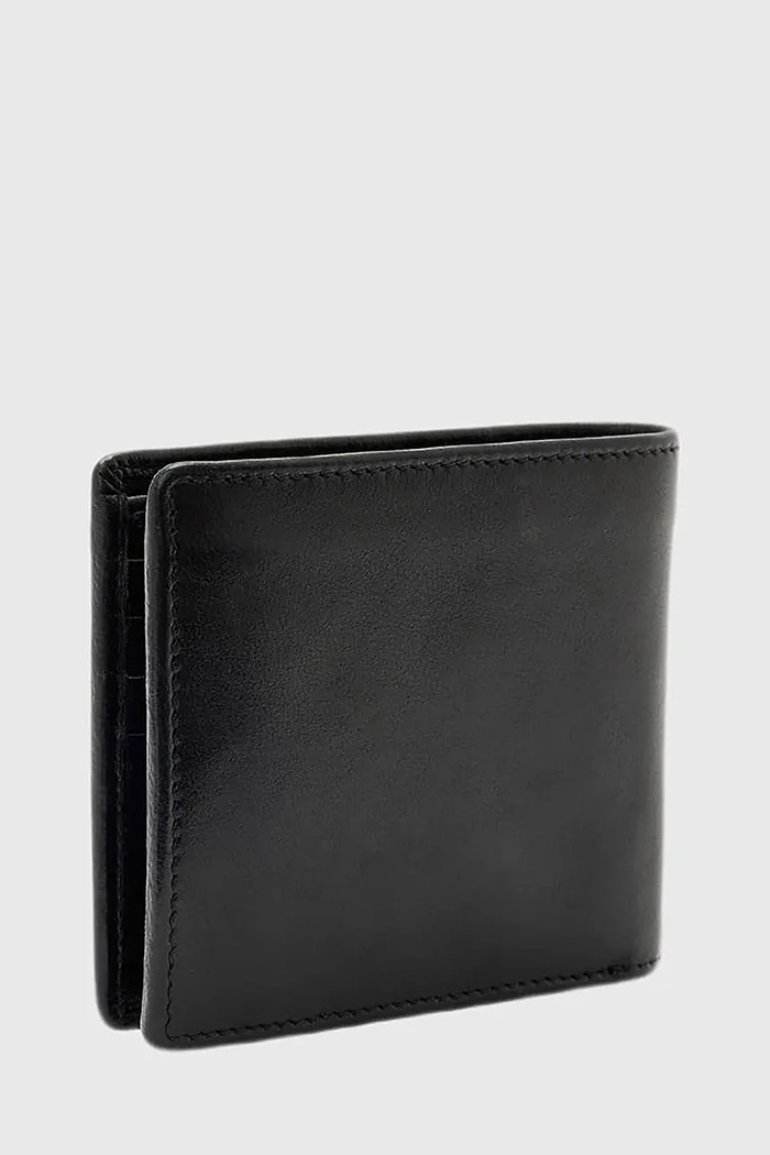 AllSaints Portfel męski skórzany DELPH M097XF czarny AW26