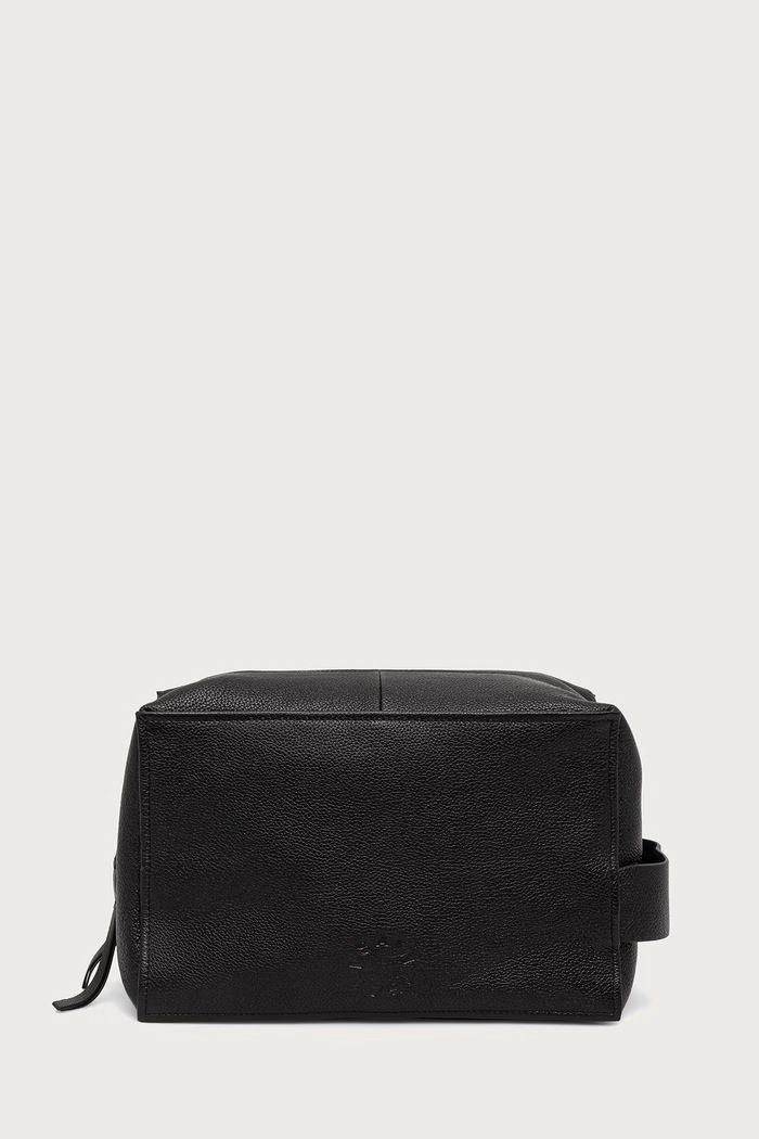 AllSaints Kosmetyczka męska skórzana HAVEN LTHR WASHBAG czarny M202XF