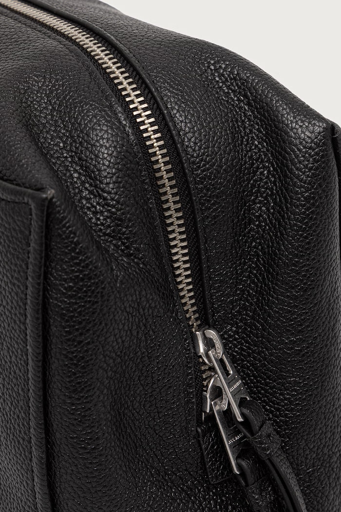 Kosmetická taštička pánská kožená HAVEN LTHR WASHBAG AllSaints M202XF černá