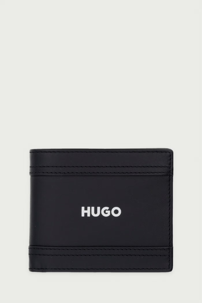HUGO Кошелек для мужчин кожаный GBHM_4CC Coin чёрный 50573576