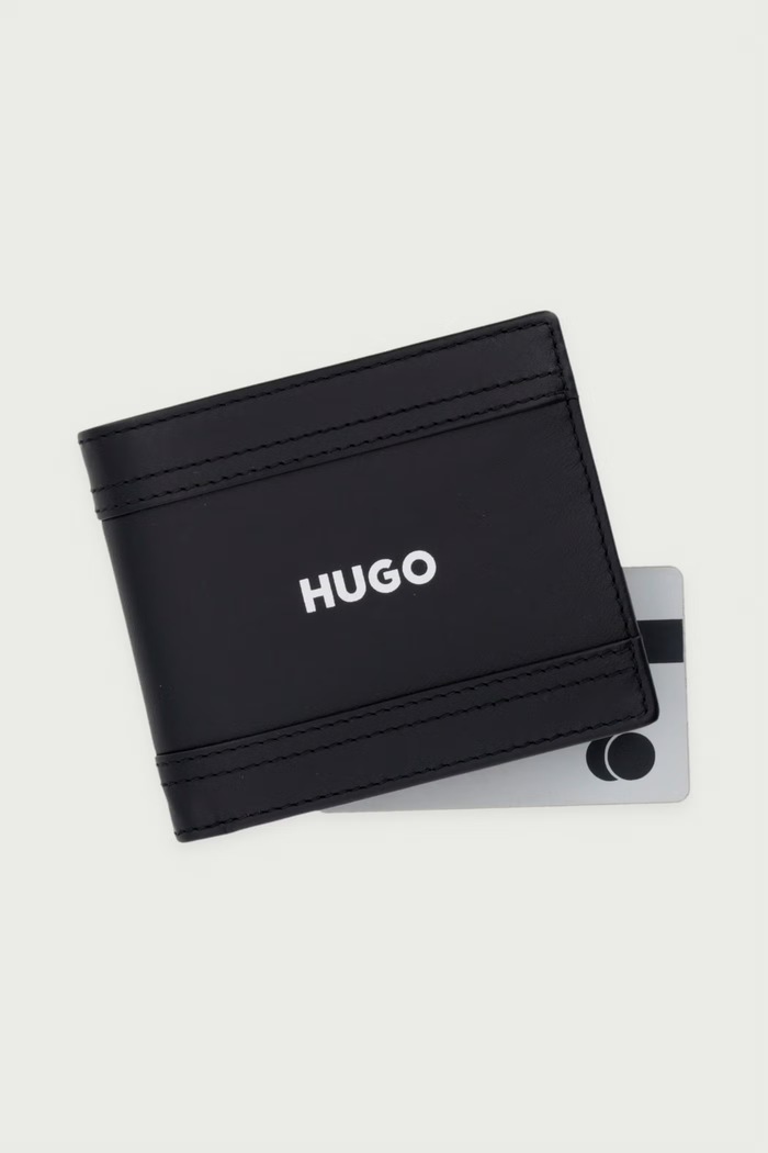 Кошелек для мужчин кожаный GBHM_4CC Coin HUGO 50573576 чёрный