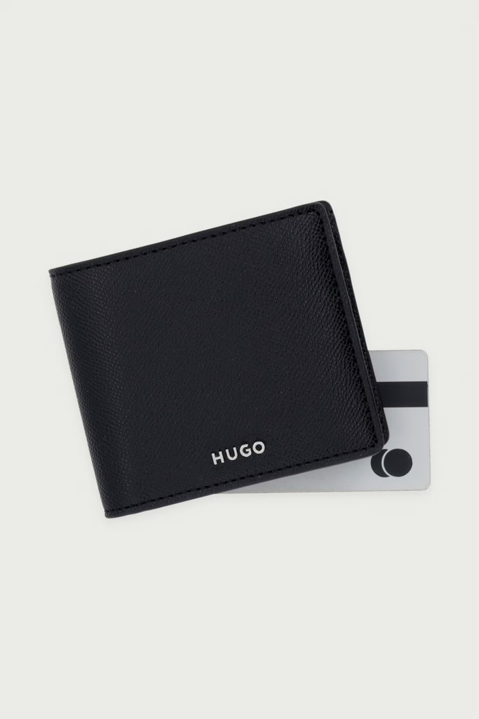 Portfel męski skórzany GO-WALLET_4cc Coin HUGO 50568443 czarny