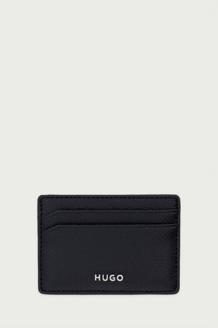 HUGO Etui za kartice za muškarce od kože GO-WALLET_Card Case crna 50568442