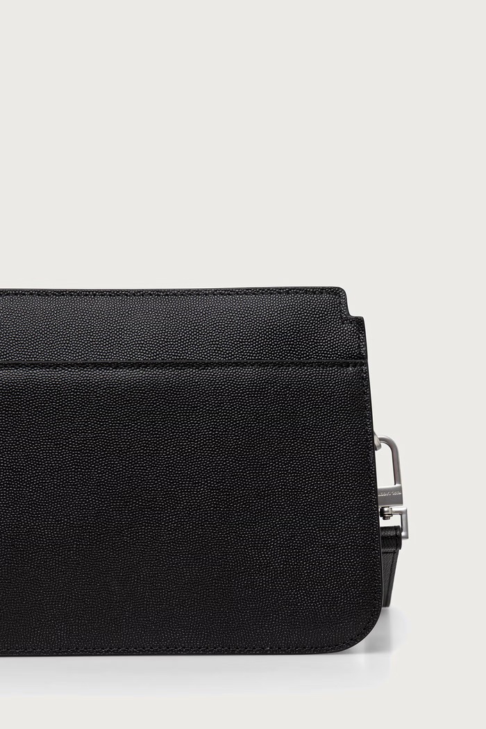 Dodaci Karl Lagerfeld mala torba za muškarce kožna B4M32056 crna