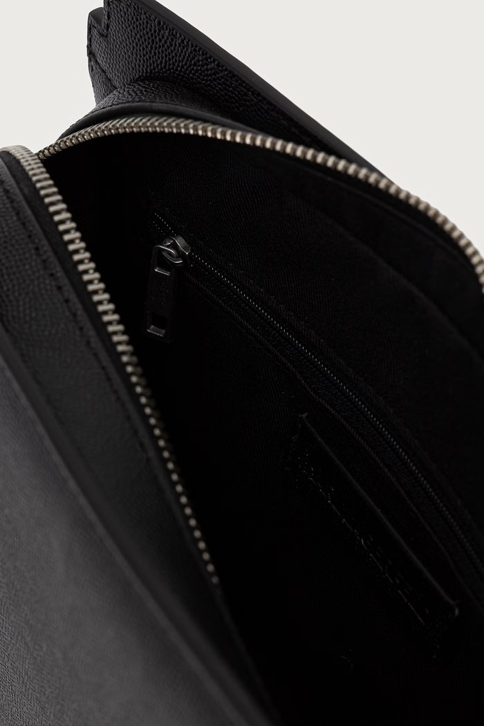 Karl Lagerfeld mala torba za muškarce kožna B4M32056 crna