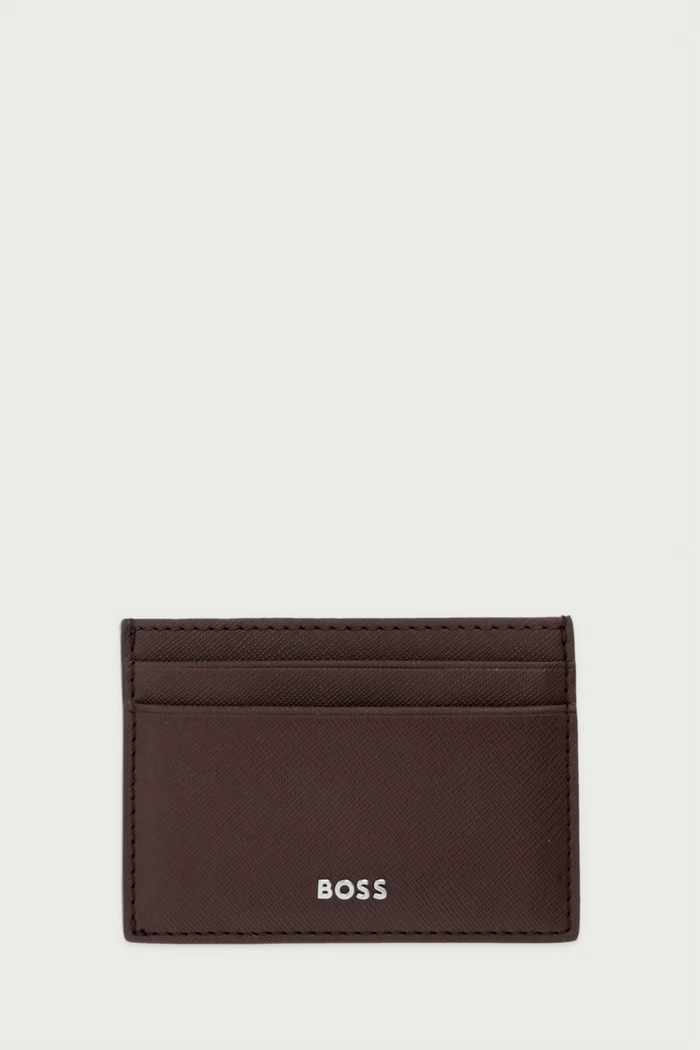 BOSS Θήκη για κάρτες ανδρική Northon_Money clip καφέ 50568402