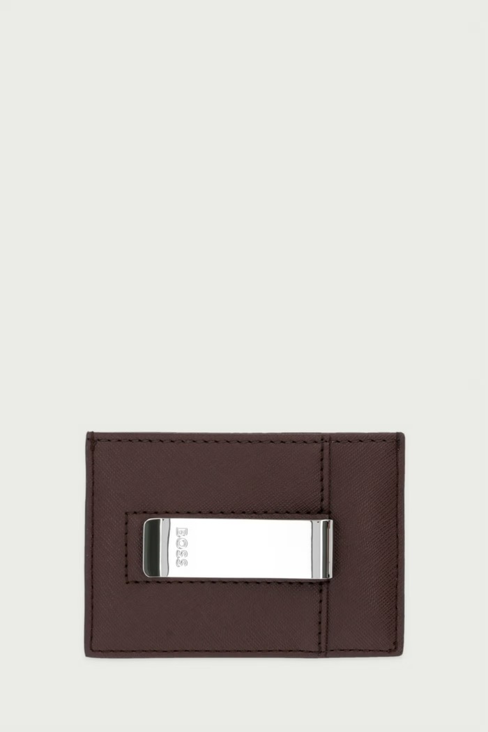BOSS Θήκη για κάρτες ανδρική Northon_Money clip 50568402 καφέ AW26