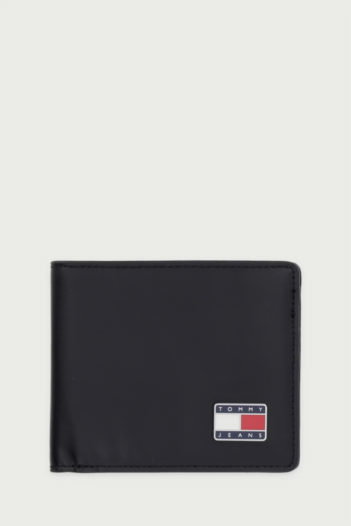 Tommy Jeans portfel męski skórzany czarny AM0AM14630