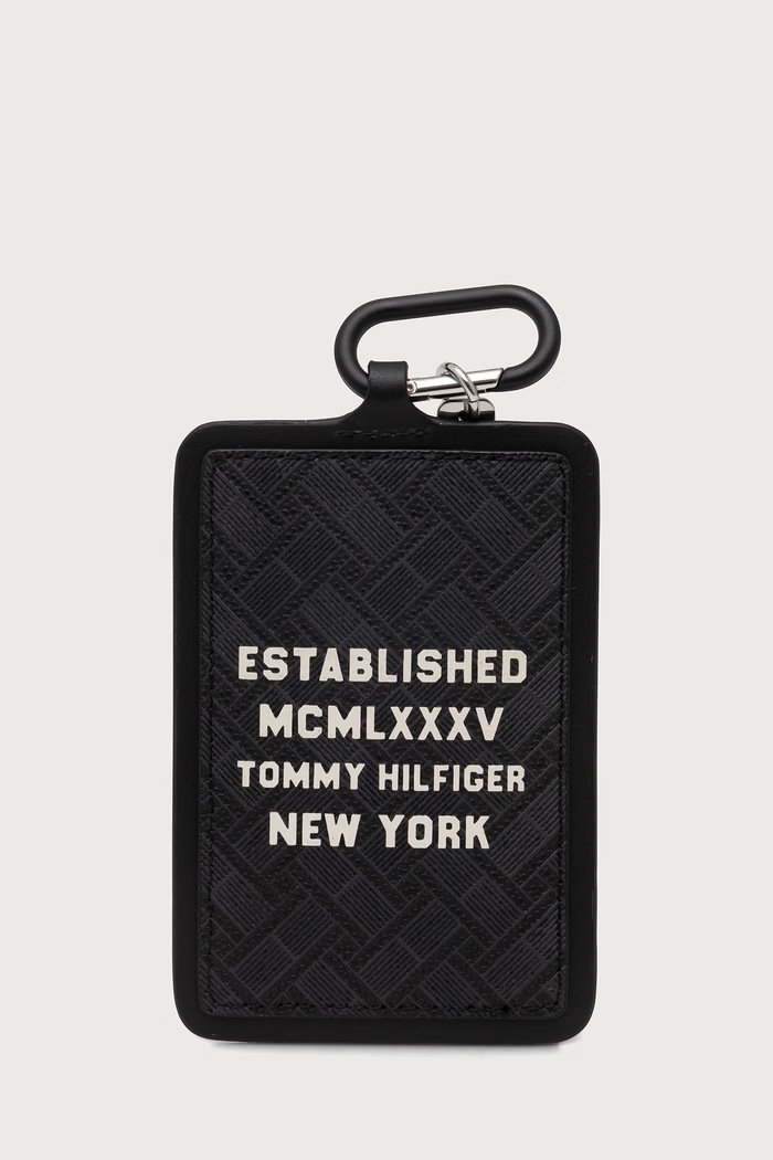 Αξεσουάρ Tommy Hilfiger Θήκη για κάρτες ανδρική δερμάτινη AM0AM14801 μαύρο