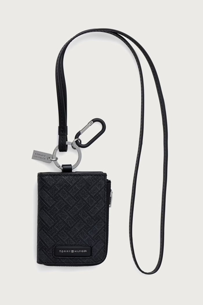 Tommy Hilfiger Portmonetka męska skórzana czarny AM0AM14792