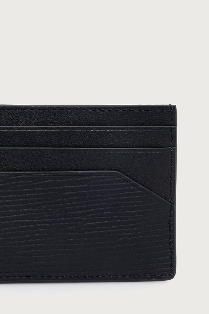 Αξεσουάρ Tommy Hilfiger Θήκη για κάρτες ανδρική δερμάτινη AM0AM14787 σκούρο μπλε