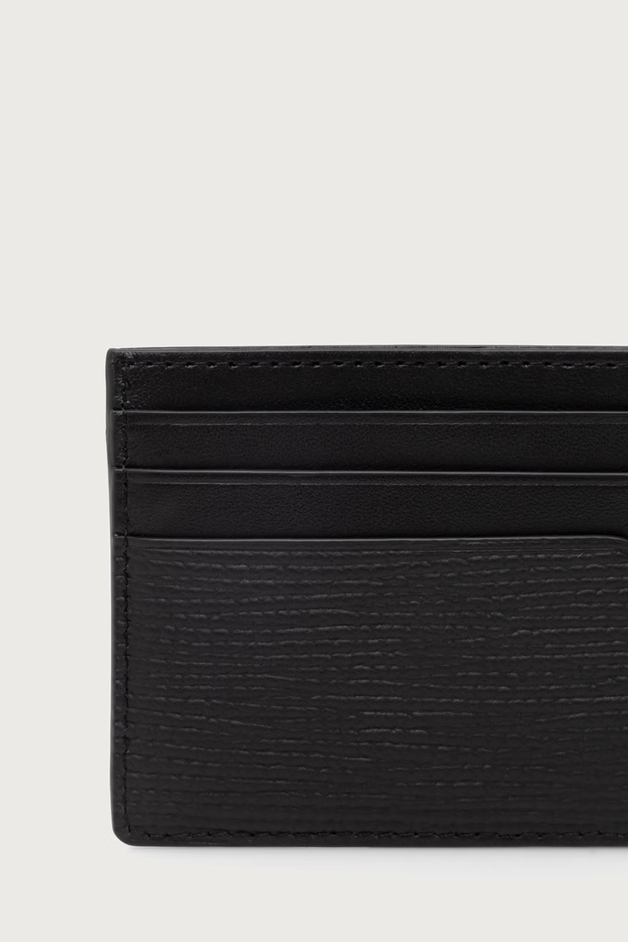 Αξεσουάρ Tommy Hilfiger Θήκη για κάρτες ανδρική δερμάτινη AM0AM14787 μαύρο