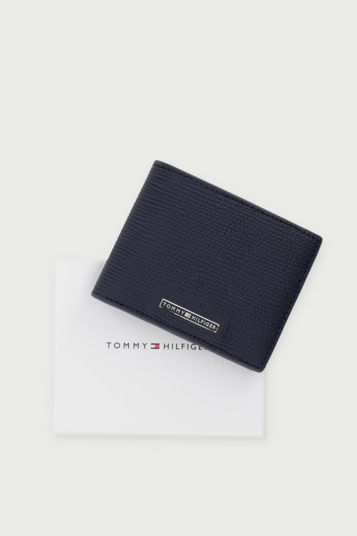 Peňaženka pánska kožená Tommy Hilfiger tmavomodrá AM0AM14785