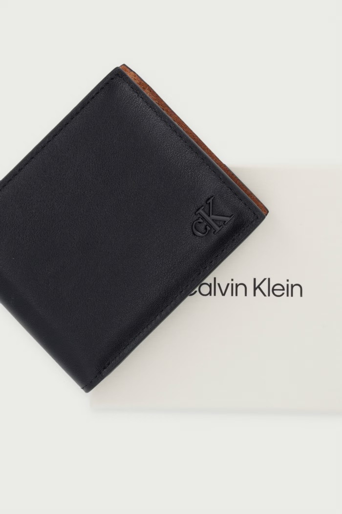 Calvin Klein novčanik za muškarce kožni LV04D1365G crna
