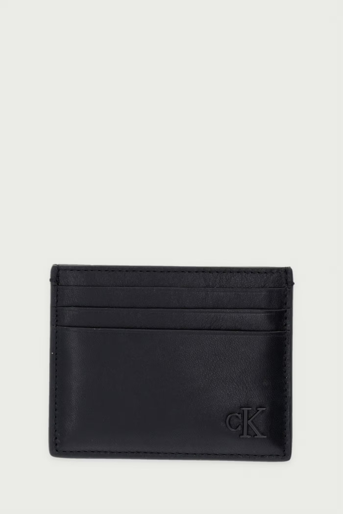 Calvin Klein etui za kartice za muškarce kožno crna LV04D1363G