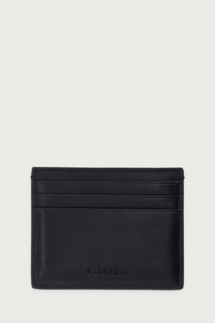 Calvin Klein etui za kartice za muškarce kožno LV04D1363G crna AW26