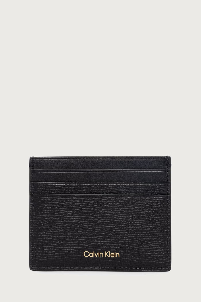 Calvin Klein Etui za kartice za muškarce od kože crna LV04D1286G