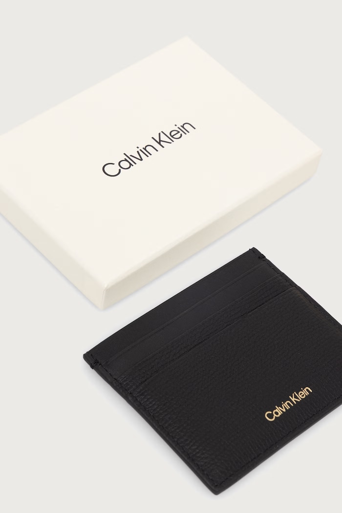 Dodaci Calvin Klein Etui za kartice za muškarce od kože LV04D1286G crna