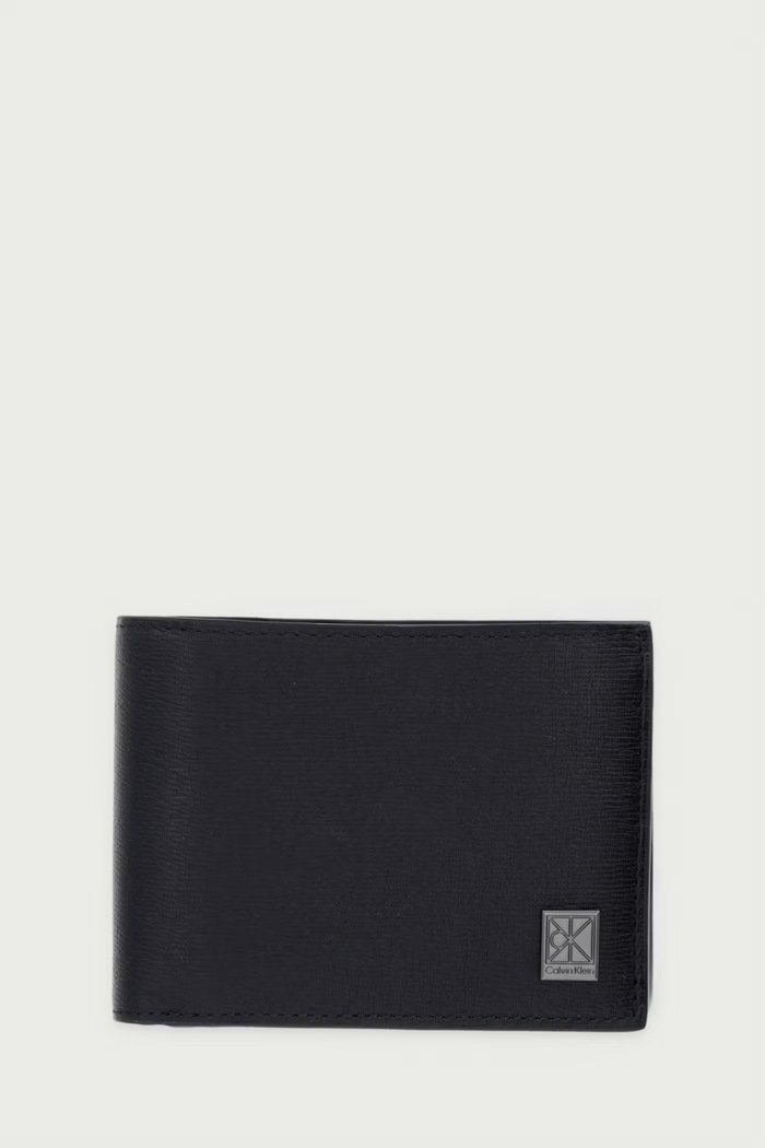 Calvin Klein портфейл мъжки от кожа черен LV04D1283G