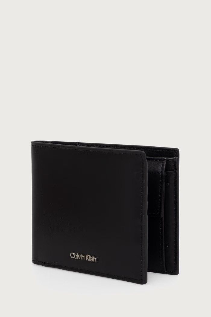 Doplnky Calvin Klein Sada peňaženky a kľúčenky pánska kožená LV04D1367G čierna