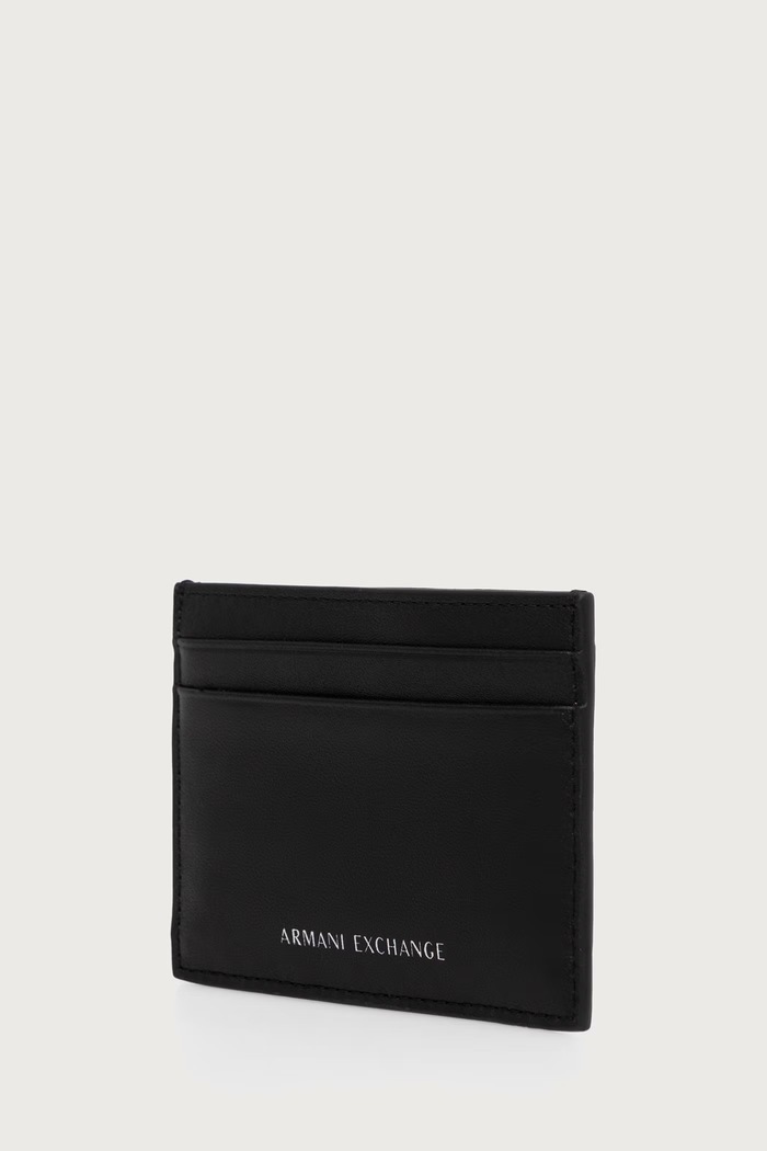 Аксессуары Armani Exchange Комплект кошелек и брелок кожаные XM002217.AF22541 чёрный