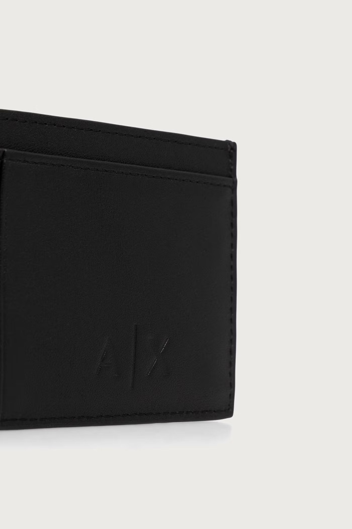 Комплект кошелек и брелок кожаные Armani Exchange XM002217.AF22541 чёрный