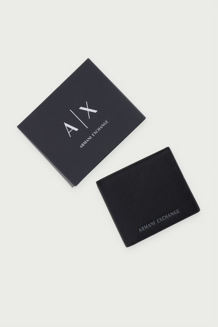 Armani Exchange novčanik za muškarce od imitacije kože XM000167.AF26659 crna