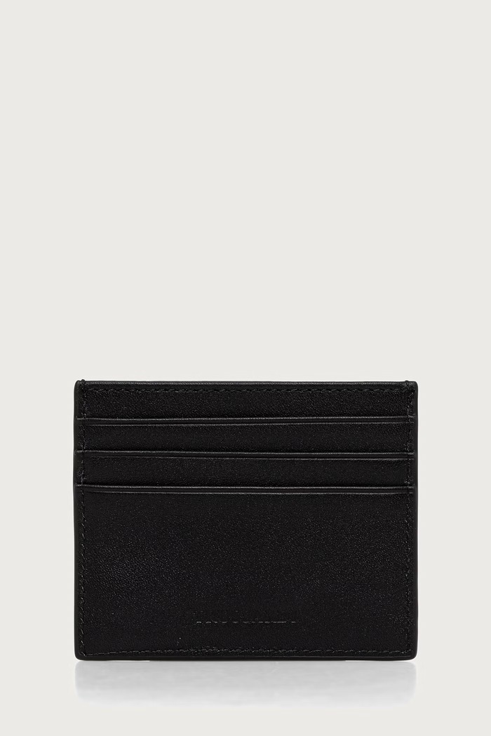 Trussardi Etui na karty męskie skórzane czarny I104E000192N