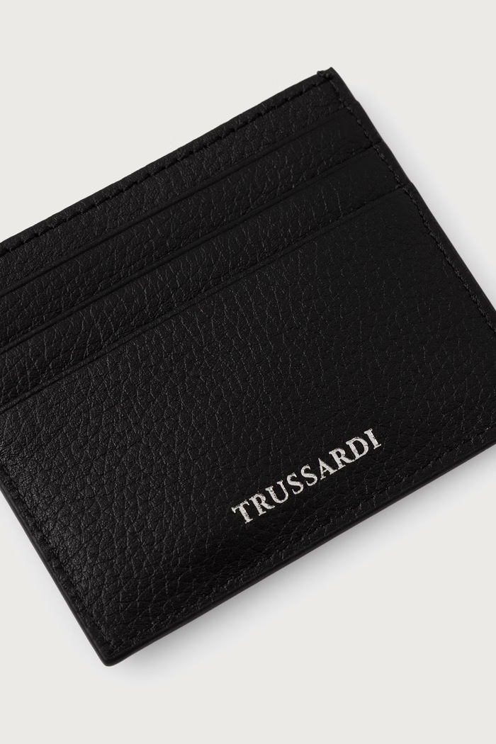 Akcesoria Trussardi Etui na karty męskie skórzane I110E000207N czarny