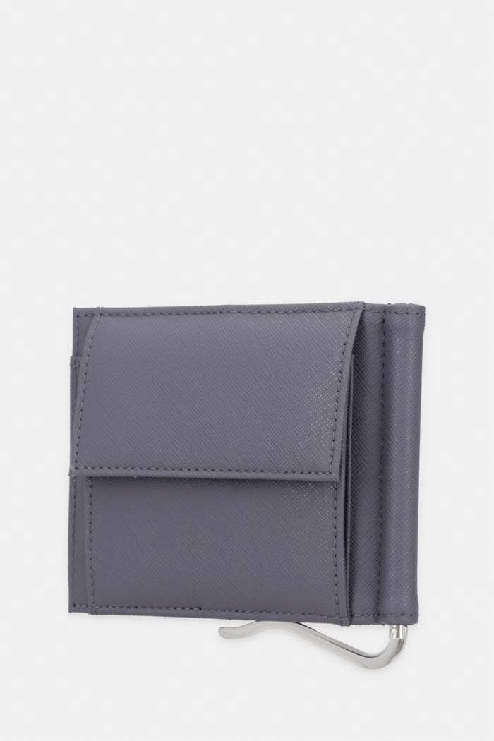Emporio Armani portfel damski z imitacji skóry Y4R502.Y138E szary AW26