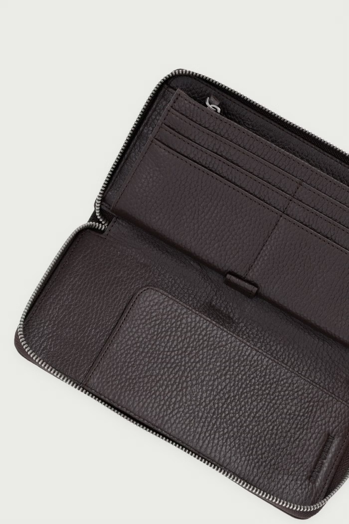 Akcesoria Emporio Armani portfel męski skórzany Y4R169.Y068E brązowy