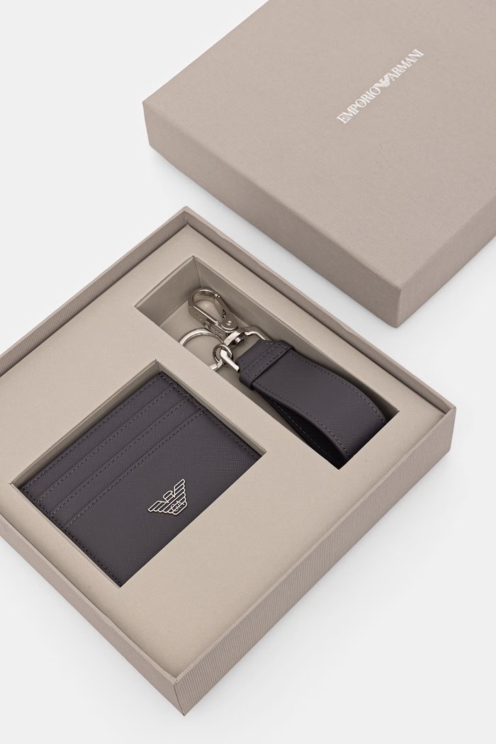 Emporio Armani zestaw z etui męski szary EM003598.AF13805