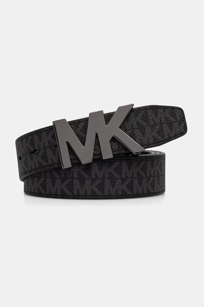 Michael Kors zestaw etui na karty i pasek męski 39S4LBLY6B czarny AW26