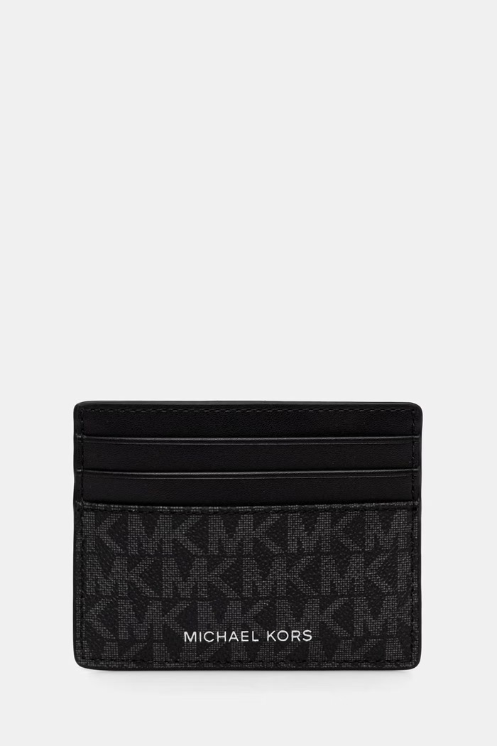 Akcesoria Michael Kors zestaw etui na karty i pasek męski 39S4LBLY6B czarny