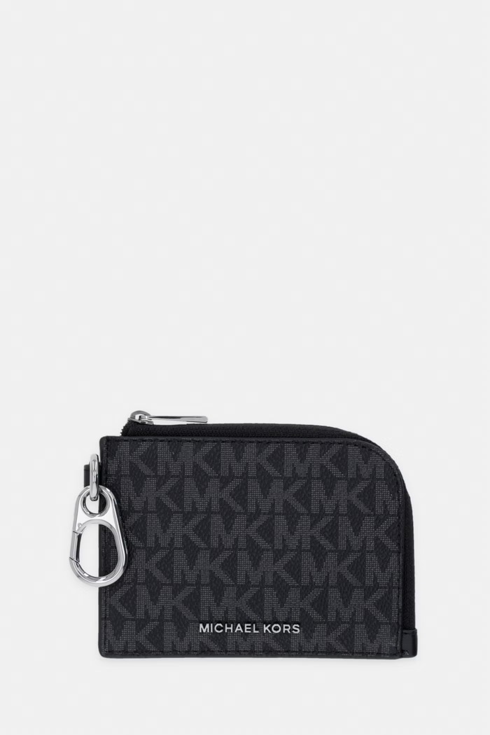Michael Kors portfel męski z imitacji skóry HUDSON czarny 39T6LHDU2B